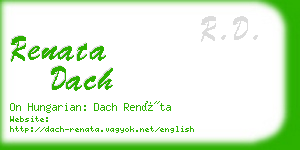 renata dach business card